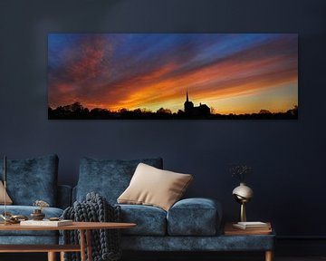 Panorama opname van een indrukwekkende skyline van BHotography