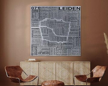 Karte von Leiden von Stef van Campen
