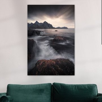 Aan de kust op de Lofoten