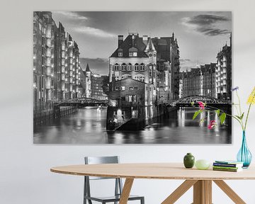 Hamburg Speicherstadt in zwart-wit van Tilo Grellmann | Photography