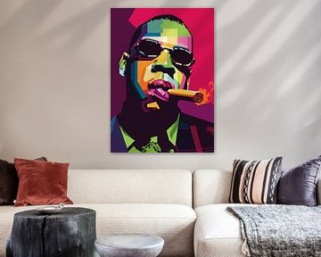 Jay-Z Pop Art WPAP von SW Artwork