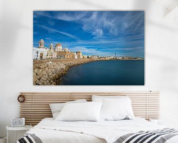 Promenade in Cadiz with view to the cathedral by Alexander Ließ