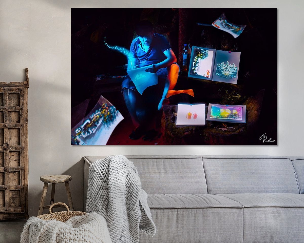 Example of the artwork in a room