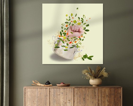 Example of the artwork in a room