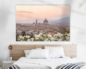 De Duomo Kathedraal In Florence Bij Zonsondergang van Henrike Schenk