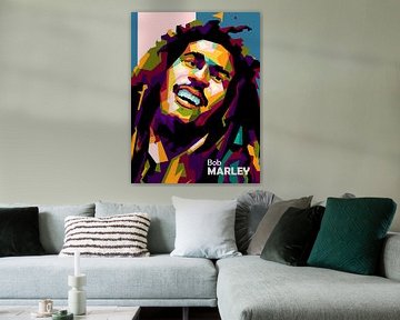 Bob Marley in WPAP ART von miru arts