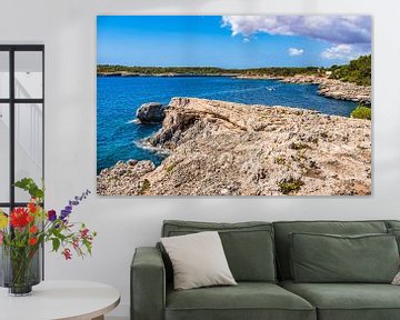 Beautiful rocky coast on Mallorca, Spain Mediterranean Sea, Balearic islands by Alex Winter