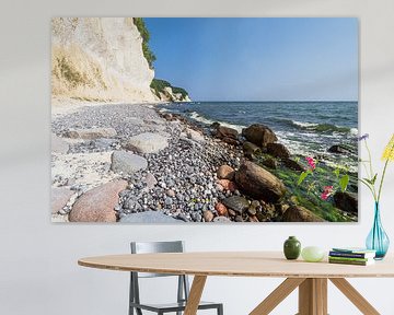 Krijtrotsen aan de kust van de Oostzee op het eiland Rügen