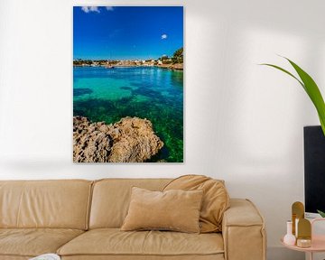 Malerische Insellandschaft, idyllische Küste von Porto Petro auf Mallorca, Spanien Mittelmeer von Alex Winter