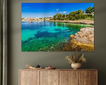 Beautiful view of the coast in Portopetro on Mallorca island, Spain Mediterranean Sea by Alex Winter