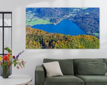 Der Bohinjer See in Slowenien von den Bergen aus von Jessica Lokker