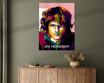 Jim Morrison in WPAP ART van miru arts