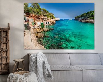 Beautiful beach bay of Cala Llombards, Spain Balearic islands by Alex Winter