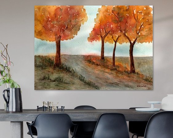 Example of the artwork in a room