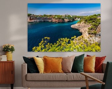 Prachtige kust van Mallorca, idyllische baai van Cala Santanyi, van Alex Winter
