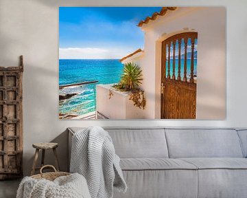 Prachtig eilandlandschap, zeezicht van de kust in Sant Elm, Mallorca Spanje, Middellandse Zee van Alex Winter