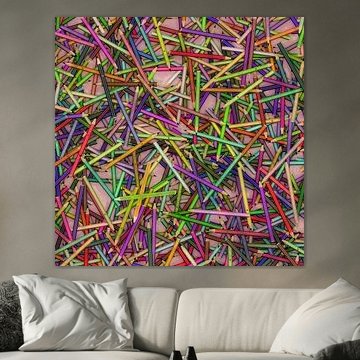 Buntstifte, ein modernes Werk mit bunten Farben von Arjen Roos