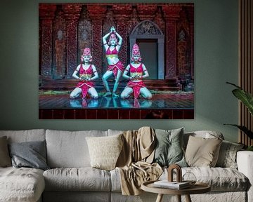 Asian dancers by Ton Buijs