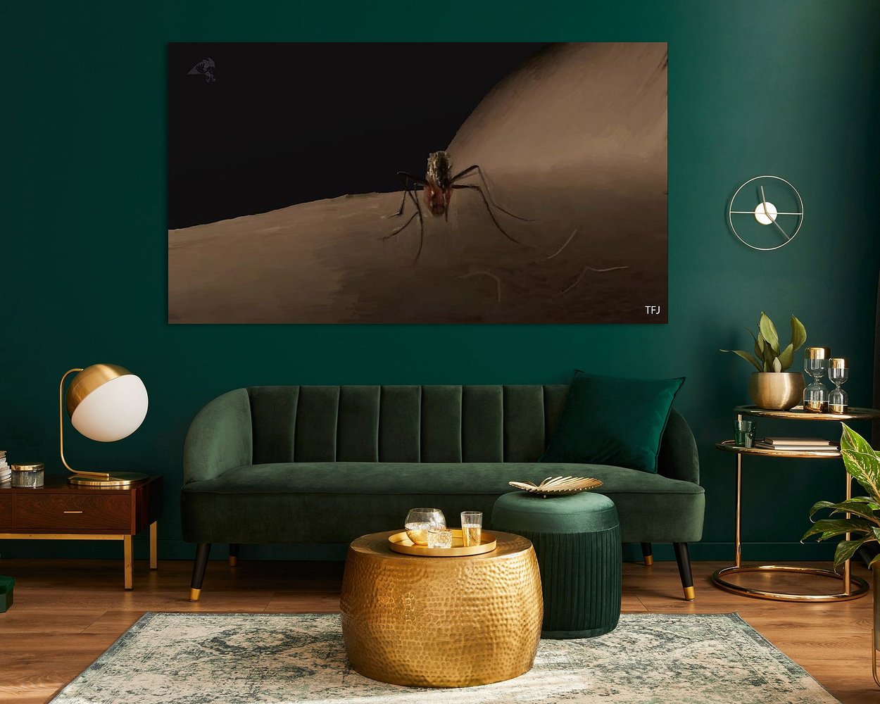 Example of the artwork in a room