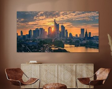 Sunset Frankfurt am Main by Henk Meijer Photography