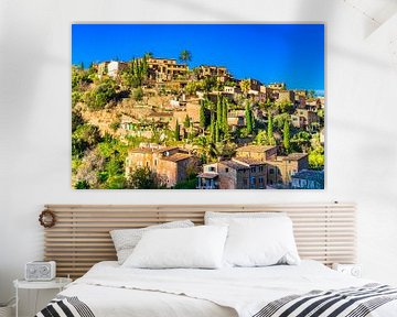 Spain Mallorca, view of the historic village of Deia by Alex Winter