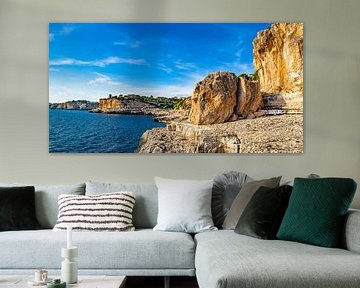 Majorca island, beautiful view of the rough coastline of Santanyi by Alex Winter