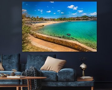 Vue de la baie de la plage de Santa Ponsa sur la côte de Majorque sur Alex Winter