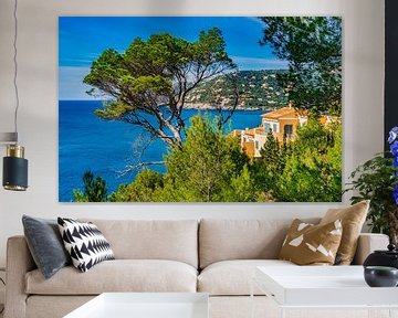 Spain Mediterranean Sea, idyllic view of the coast in Canyamel by Alex Winter