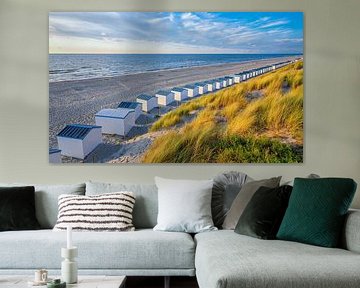 Strand de Koog op Texel. van Justin Sinner Pictures ( Fotograaf op Texel)