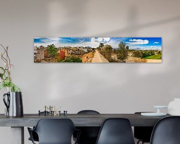 Panorama view of the historic old town Alcudia on Majorca by Alex Winter