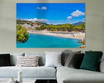 Vue de la plage à Santa Ponca, île de Majorque, Espagne sur Alex Winter