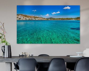 Idyllische baai aan de kust op het eiland Mallorca, Spanje van Alex Winter