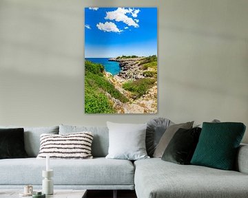 Lighthouse on Majorca island, beautiful seaside of Porto Cristo by Alex Winter