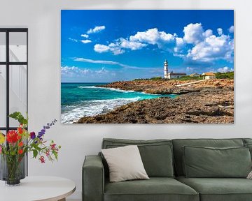 Lighthouse of Cap de Ses Salines on Mallorca island, Spain by Alex Winter