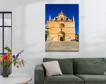 View of the church in the spanish old town Felanitx by Alex Winter