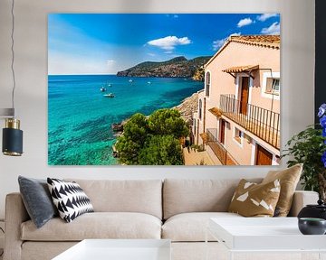 Schöner Blick auf die Bucht von Camp de Mar auf der Insel Mallorca von Alex Winter