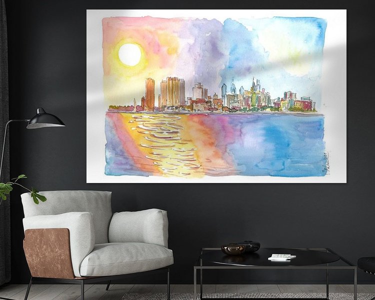 Example of the artwork in a room