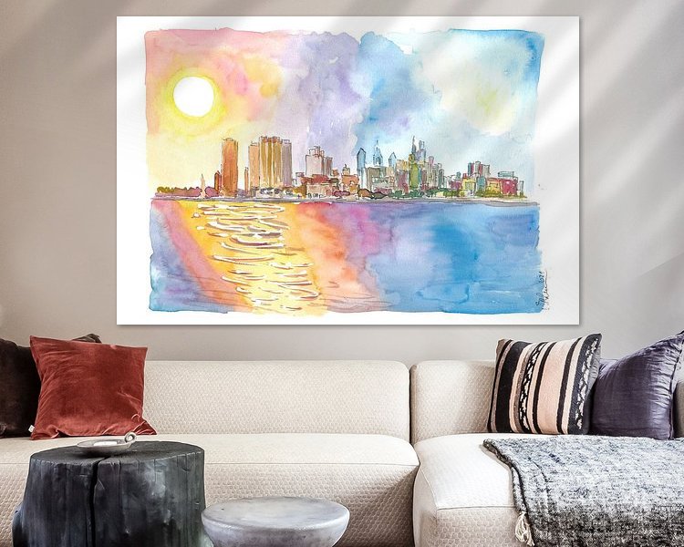 Example of the artwork in a room