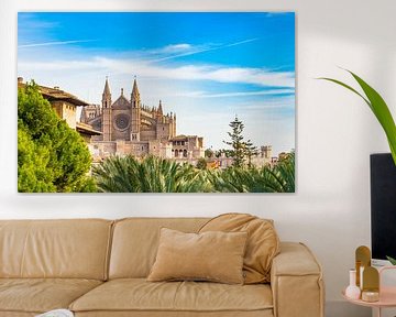 Ansicht der Kathedrale La Seu, Spanien Palma de Mallorca von Alex Winter