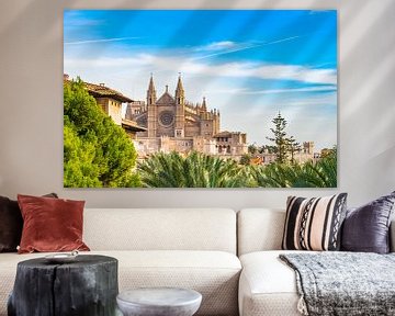 Zicht op Kathedraal La Seu, Spanje Palma de Mallorca van Alex Winter