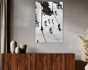 Silhouettes on the Piazza del Popolo - Rome, Italy by Suzanne Spijkers