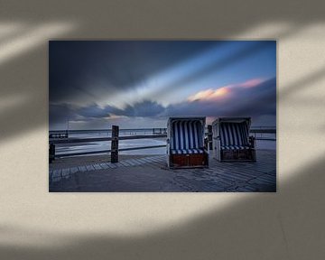 Strandkörbe am Strand der Nordsee von Tilo Grellmann | Photography