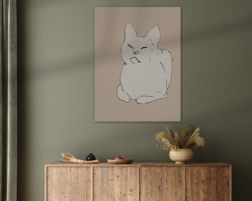 Sketch of a cat by Paul Nieuwendijk