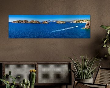 Panorama der Costa de la Calma, schöne Küste von Mallorca von Alex Winter