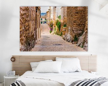 View of a narrow street in Capdepera, small old town on Mallorca by Alex Winter