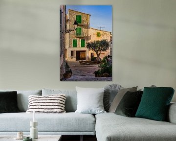 Idyllischer Blick auf das Dorf Banyalbufar auf Mallorca, Spanien von Alex Winter