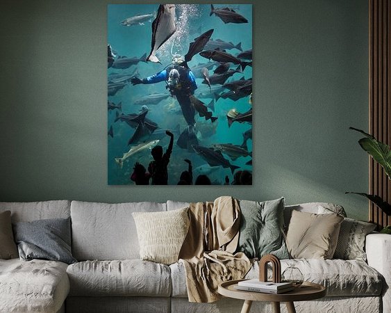 Example of the artwork in a room