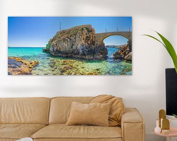 Panorama view of coast beach Cala Major in Palma, Mallorca, Spai by Alex Winter