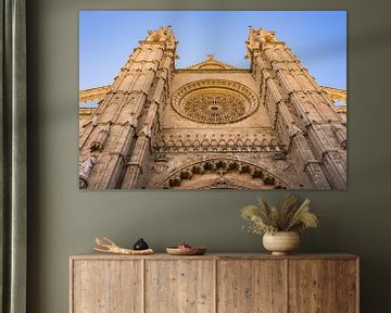 Vue détaillée de la cathédrale La Seu à Palma de Majorque, Espagne sur Alex Winter