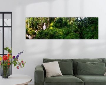 Panorama - Waterfall in the Jungle of Bali